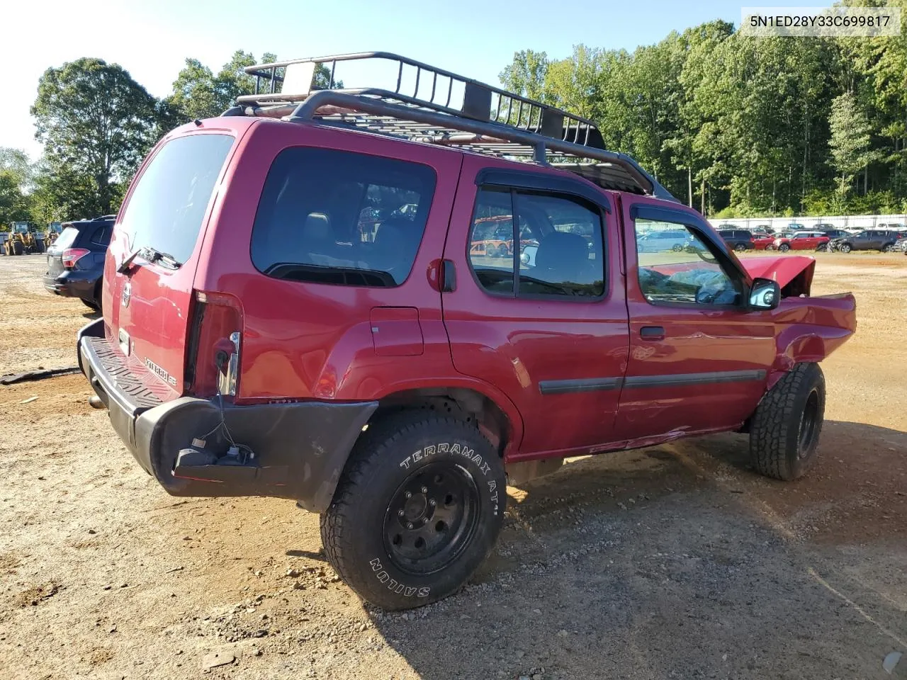 2003 Nissan Xterra Xe VIN: 5N1ED28Y33C699817 Lot: 69823254