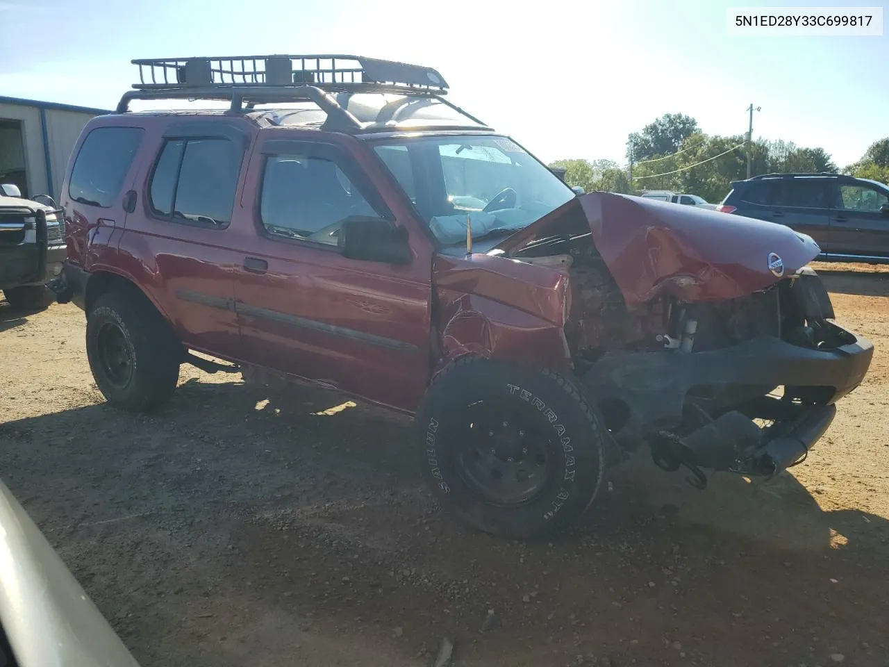 2003 Nissan Xterra Xe VIN: 5N1ED28Y33C699817 Lot: 69823254