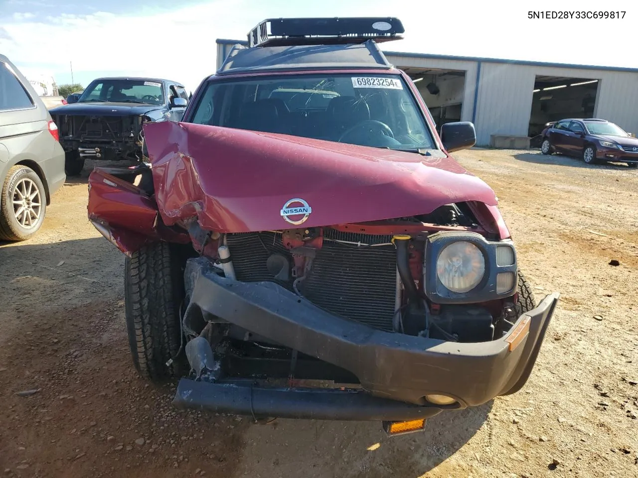 2003 Nissan Xterra Xe VIN: 5N1ED28Y33C699817 Lot: 69823254