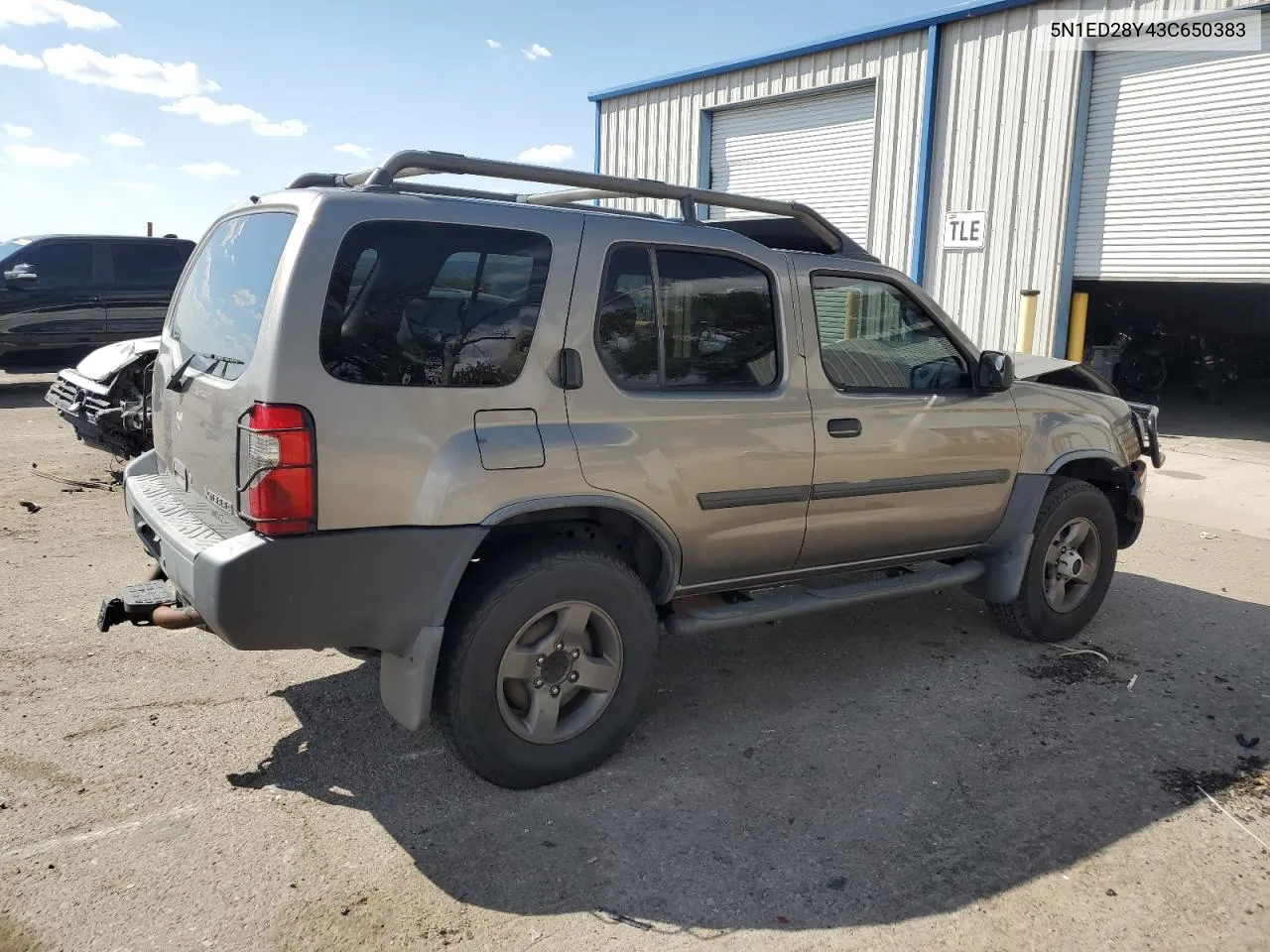 2003 Nissan Xterra Xe VIN: 5N1ED28Y43C650383 Lot: 70721284