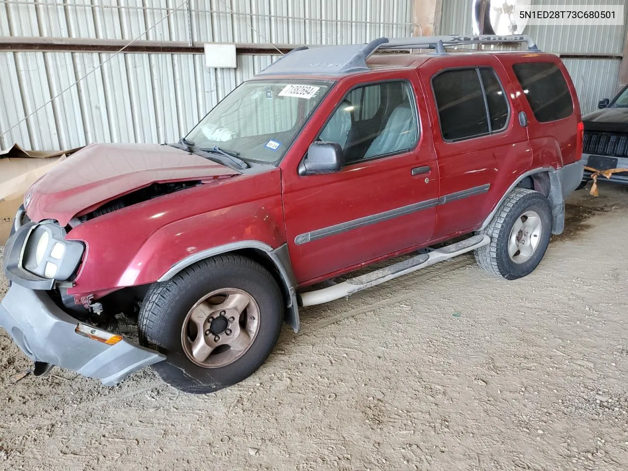 2003 Nissan Xterra Xe VIN: 5N1ED28T73C680501 Lot: 71382694