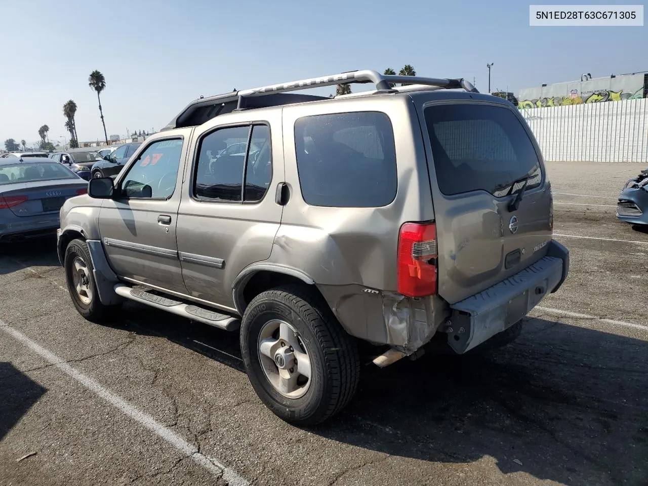 2003 Nissan Xterra Xe VIN: 5N1ED28T63C671305 Lot: 71402074