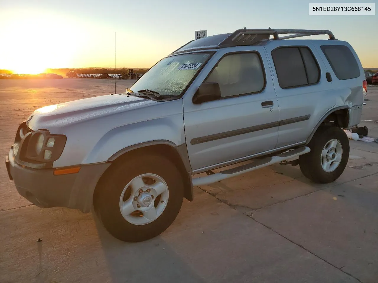 2003 Nissan Xterra Xe VIN: 5N1ED28Y13C668145 Lot: 72945224