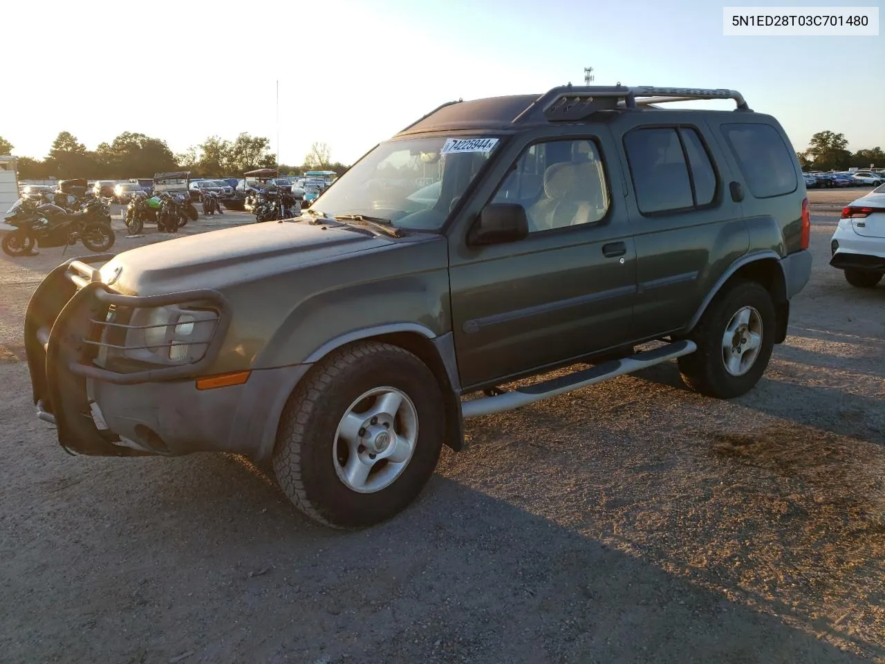 2003 Nissan Xterra Xe VIN: 5N1ED28T03C701480 Lot: 74225944