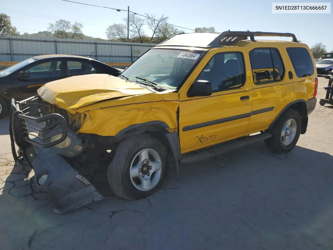 2003 Nissan Xterra Xe VIN: 5N1ED28T13C666657 Lot: 74943664