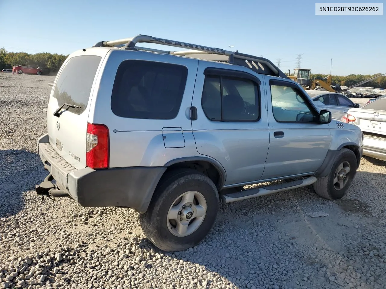 2003 Nissan Xterra Xe VIN: 5N1ED28T93C626262 Lot: 77101804