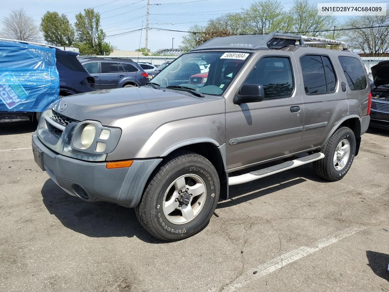 2004 Nissan Xterra Xe VIN: 5N1ED28Y74C684089 Lot: 50681804