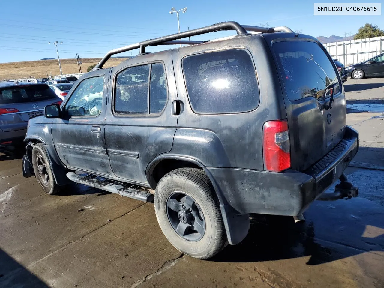 2004 Nissan Xterra Xe VIN: 5N1ED28T04C676615 Lot: 69642264