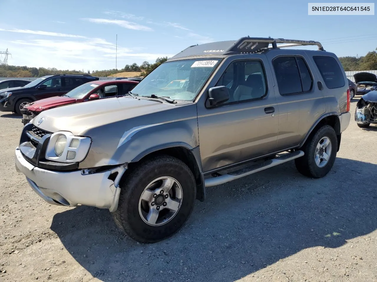 2004 Nissan Xterra Xe VIN: 5N1ED28T64C641545 Lot: 70948804