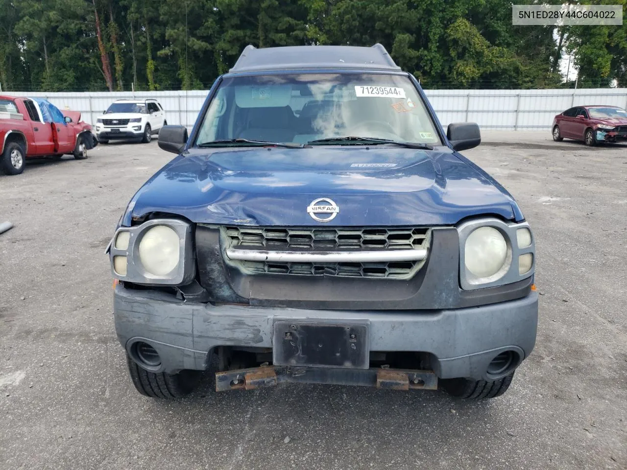 2004 Nissan Xterra Xe VIN: 5N1ED28Y44C604022 Lot: 71239544