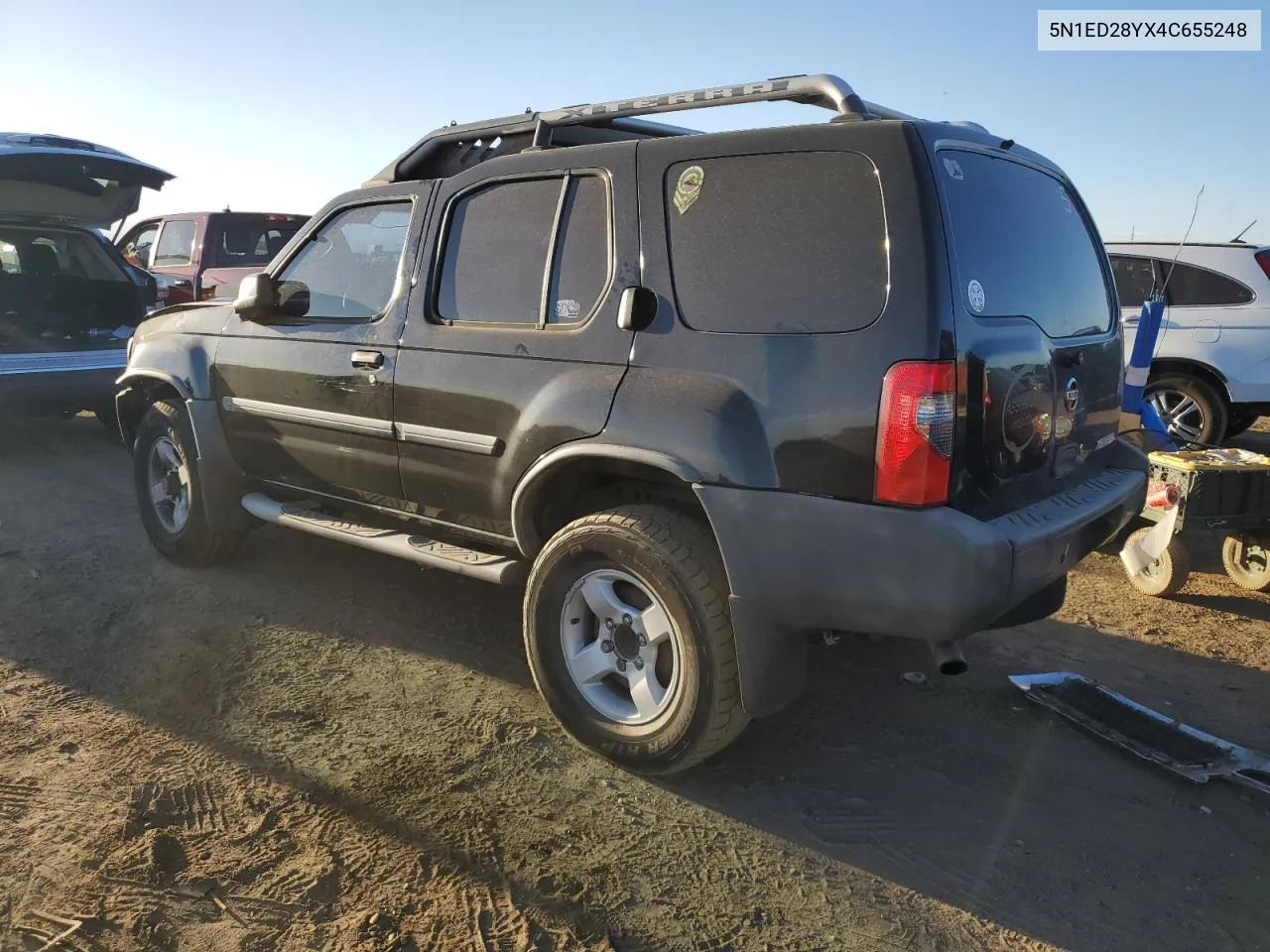 2004 Nissan Xterra Xe VIN: 5N1ED28YX4C655248 Lot: 72086874