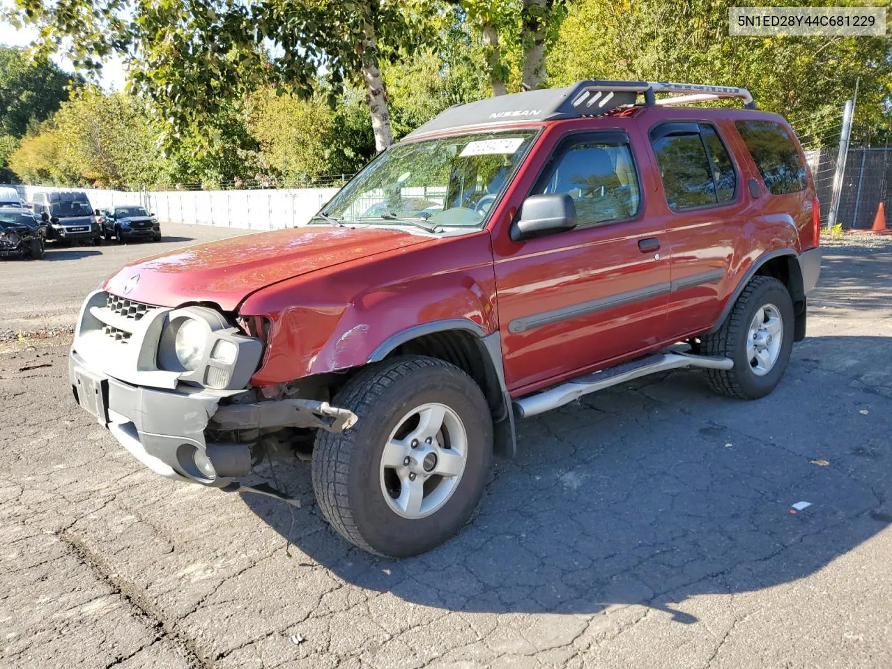 2004 Nissan Xterra Xe VIN: 5N1ED28Y44C681229 Lot: 75234274