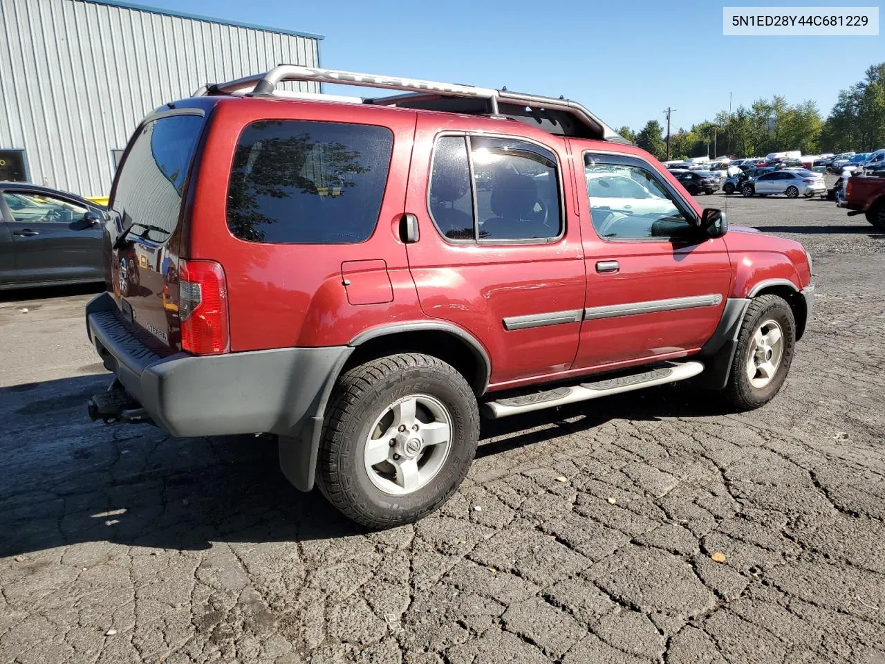 2004 Nissan Xterra Xe VIN: 5N1ED28Y44C681229 Lot: 75234274