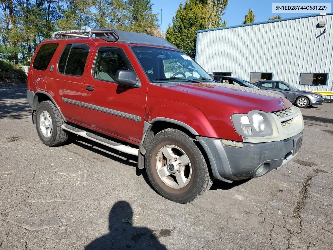 2004 Nissan Xterra Xe VIN: 5N1ED28Y44C681229 Lot: 75234274