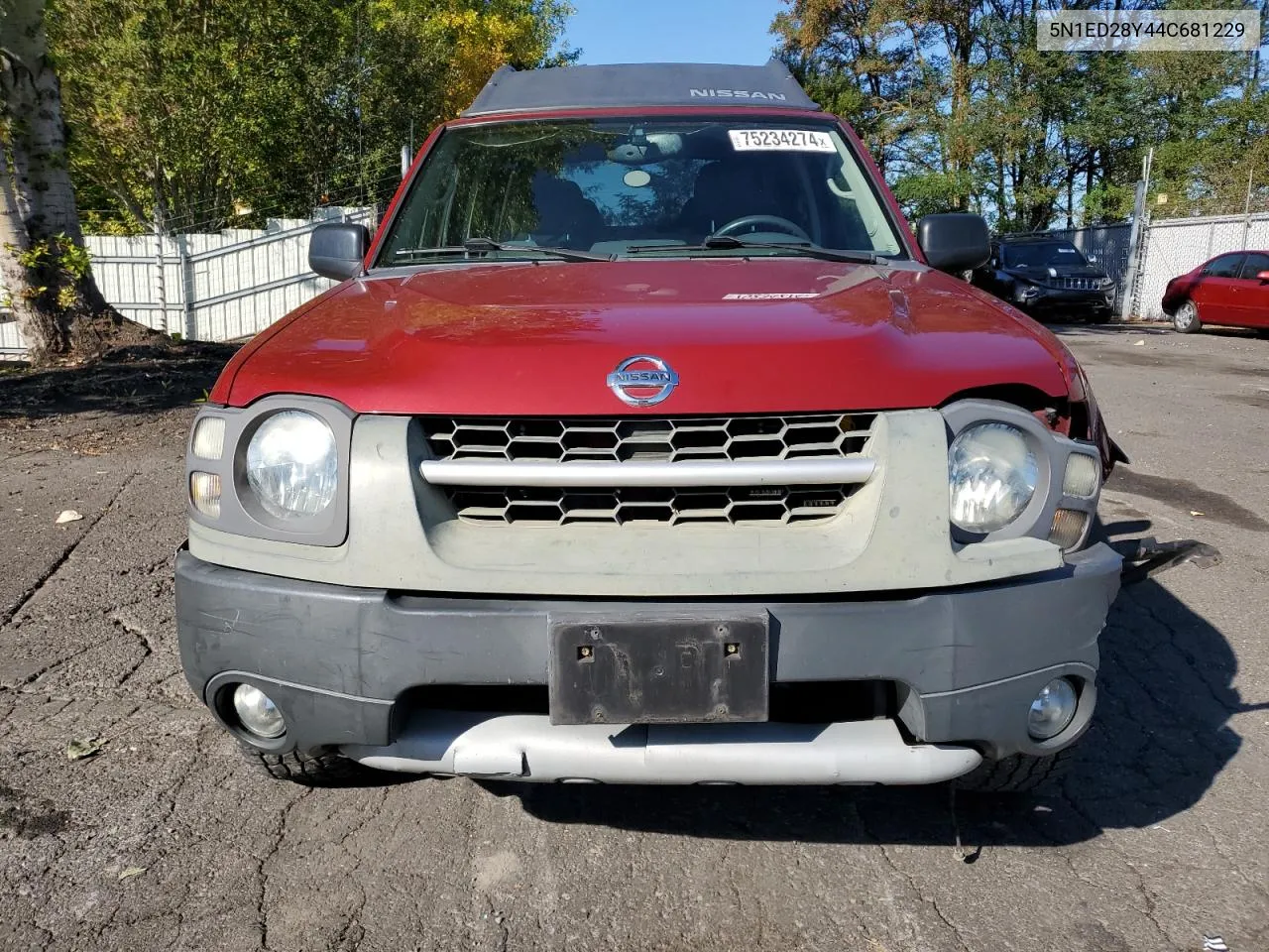 2004 Nissan Xterra Xe VIN: 5N1ED28Y44C681229 Lot: 75234274