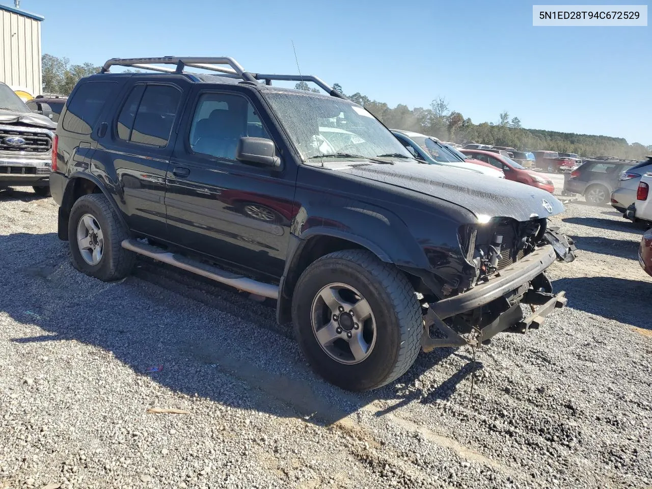 2004 Nissan Xterra Xe VIN: 5N1ED28T94C672529 Lot: 76899104