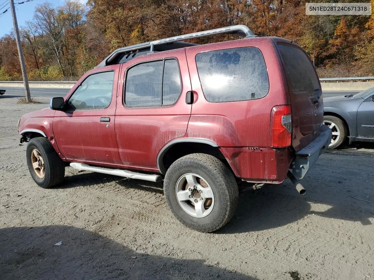 2004 Nissan Xterra Xe VIN: 5N1ED28T24C671318 Lot: 78835924