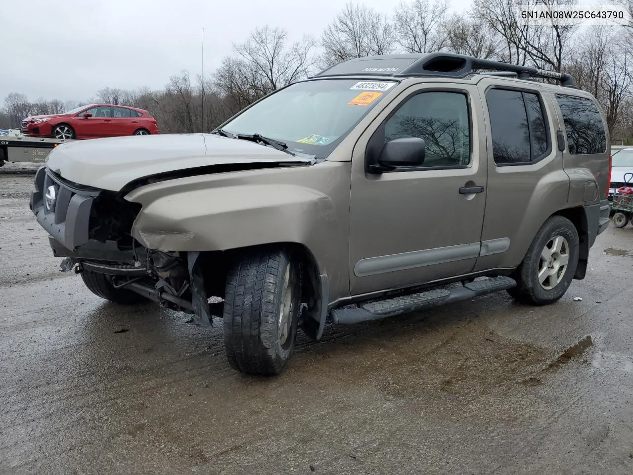 2005 Nissan Xterra Off Road VIN: 5N1AN08W25C643790 Lot: 48323294