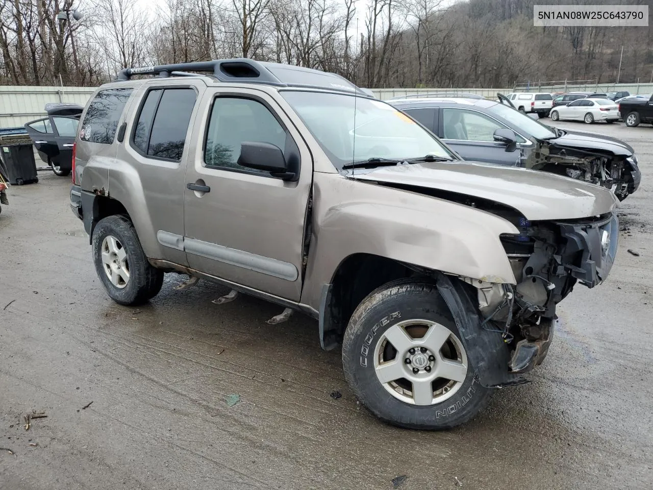 2005 Nissan Xterra Off Road VIN: 5N1AN08W25C643790 Lot: 48323294