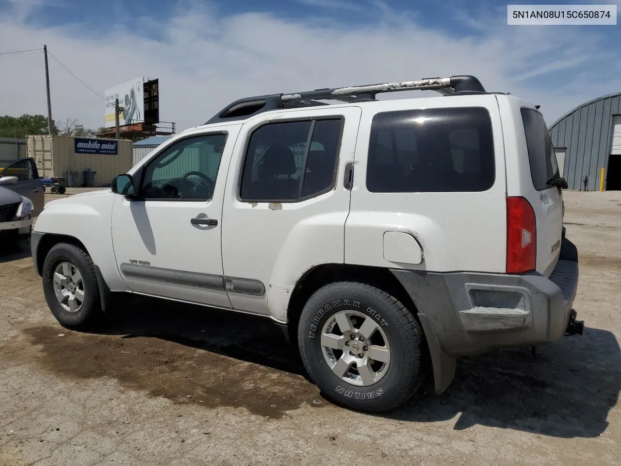 2005 Nissan Xterra Off Road VIN: 5N1AN08U15C650874 Lot: 51893554