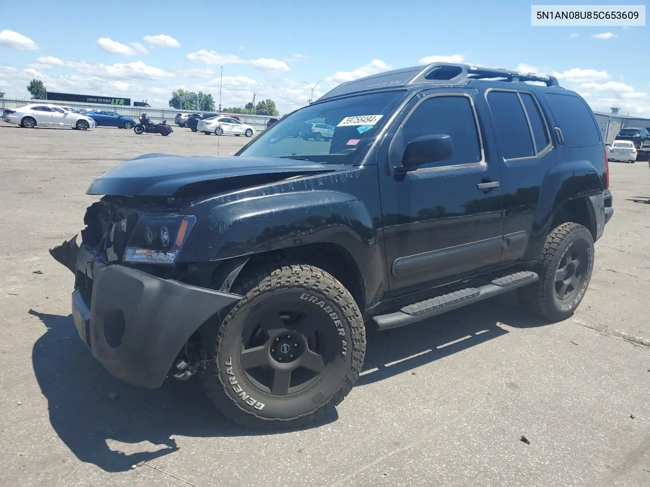 2005 Nissan Xterra Off Road VIN: 5N1AN08U85C653609 Lot: 59758494