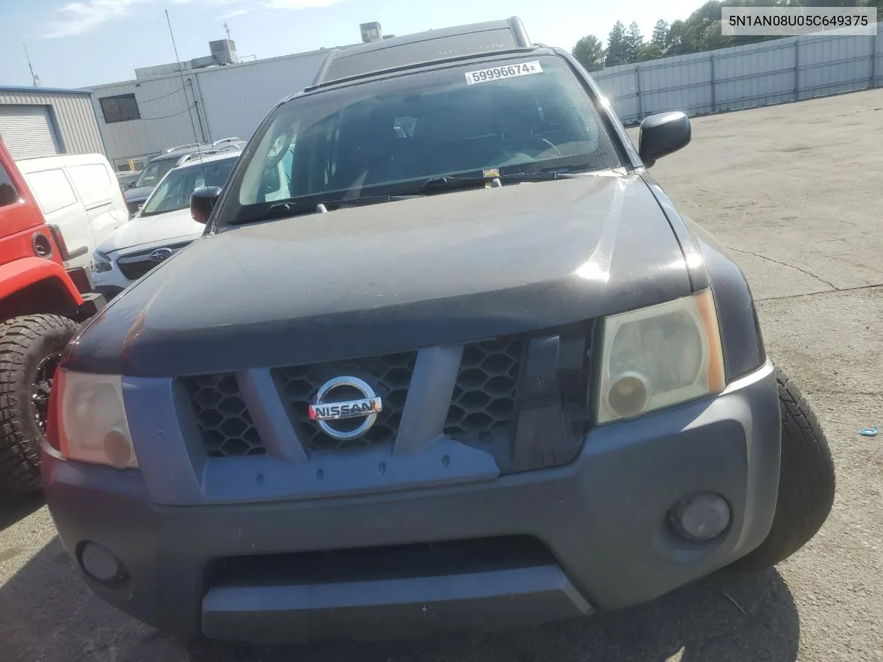 2005 Nissan Xterra Off Road VIN: 5N1AN08U05C649375 Lot: 59996674