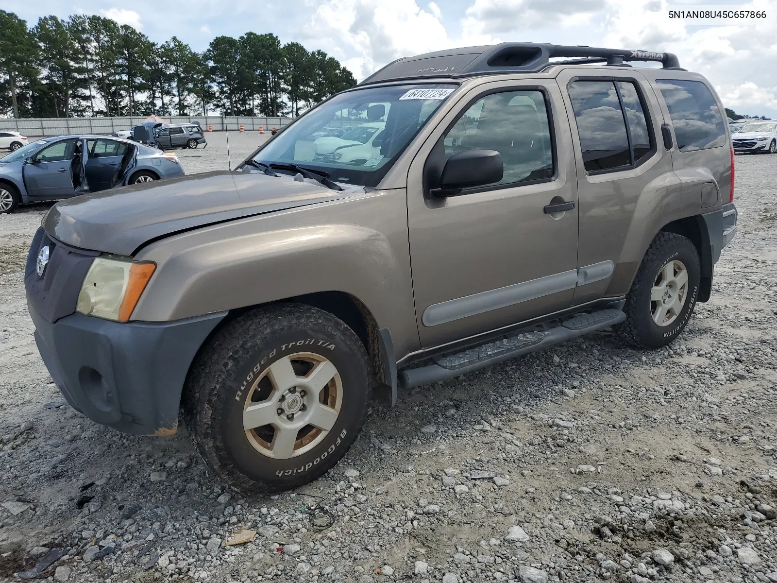 2005 Nissan Xterra Off Road VIN: 5N1AN08U45C657866 Lot: 64107724