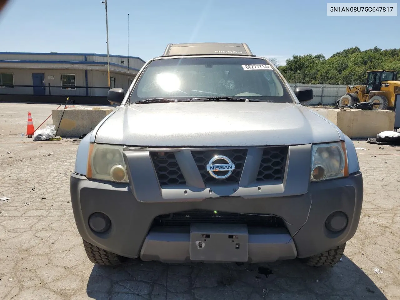 2005 Nissan Xterra Off Road VIN: 5N1AN08U75C647817 Lot: 68271714