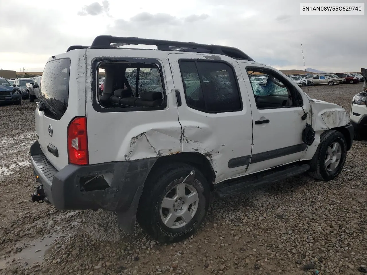 2005 Nissan Xterra Off Road VIN: 5N1AN08W55C629740 Lot: 71980474