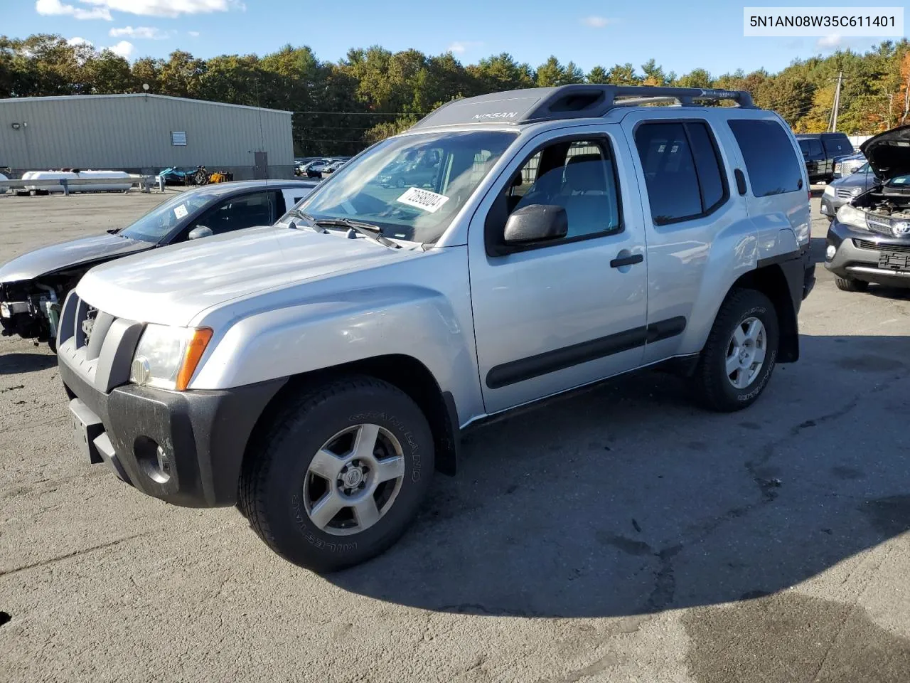 2005 Nissan Xterra Off Road VIN: 5N1AN08W35C611401 Lot: 72698004