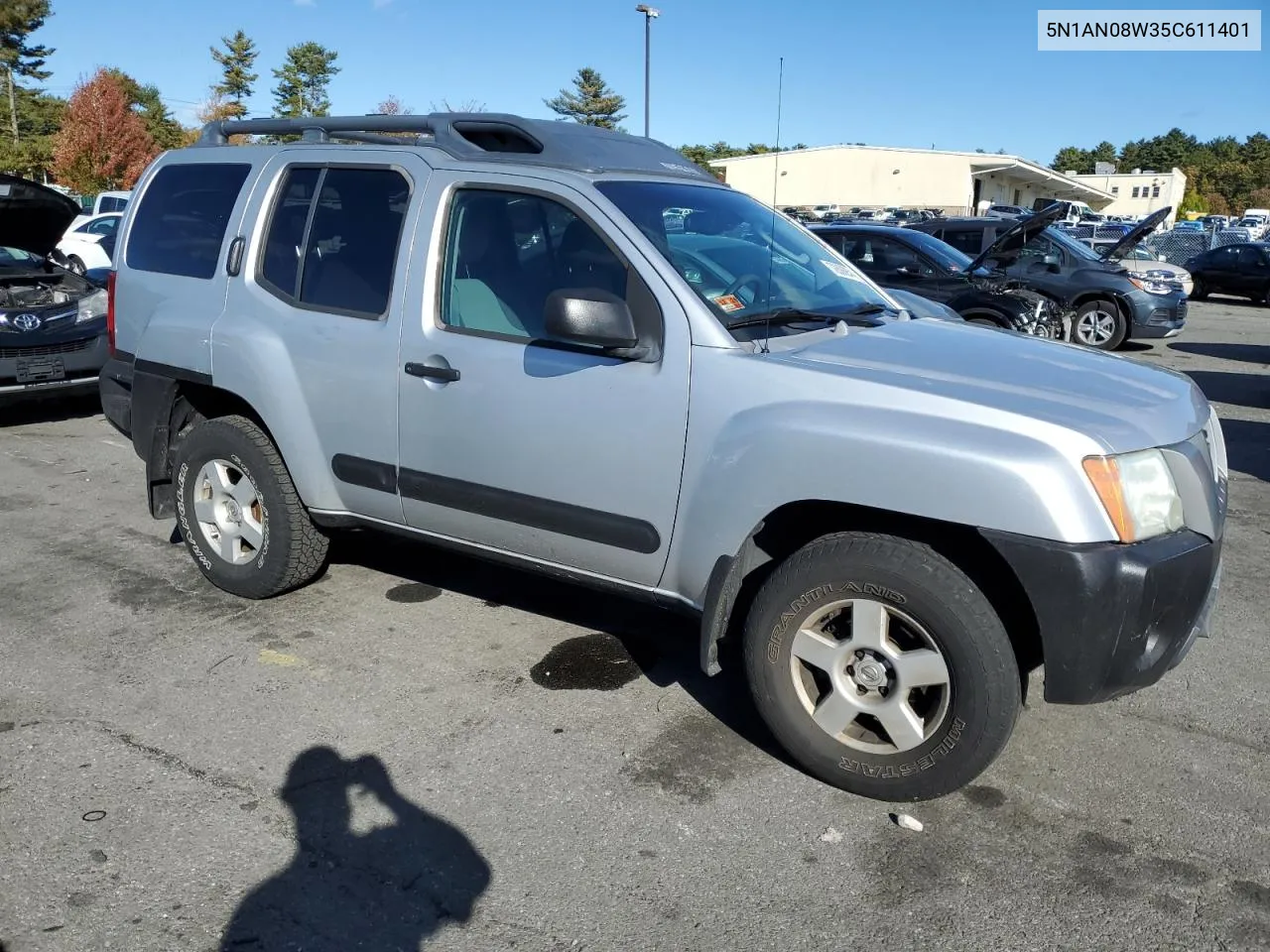 2005 Nissan Xterra Off Road VIN: 5N1AN08W35C611401 Lot: 72698004