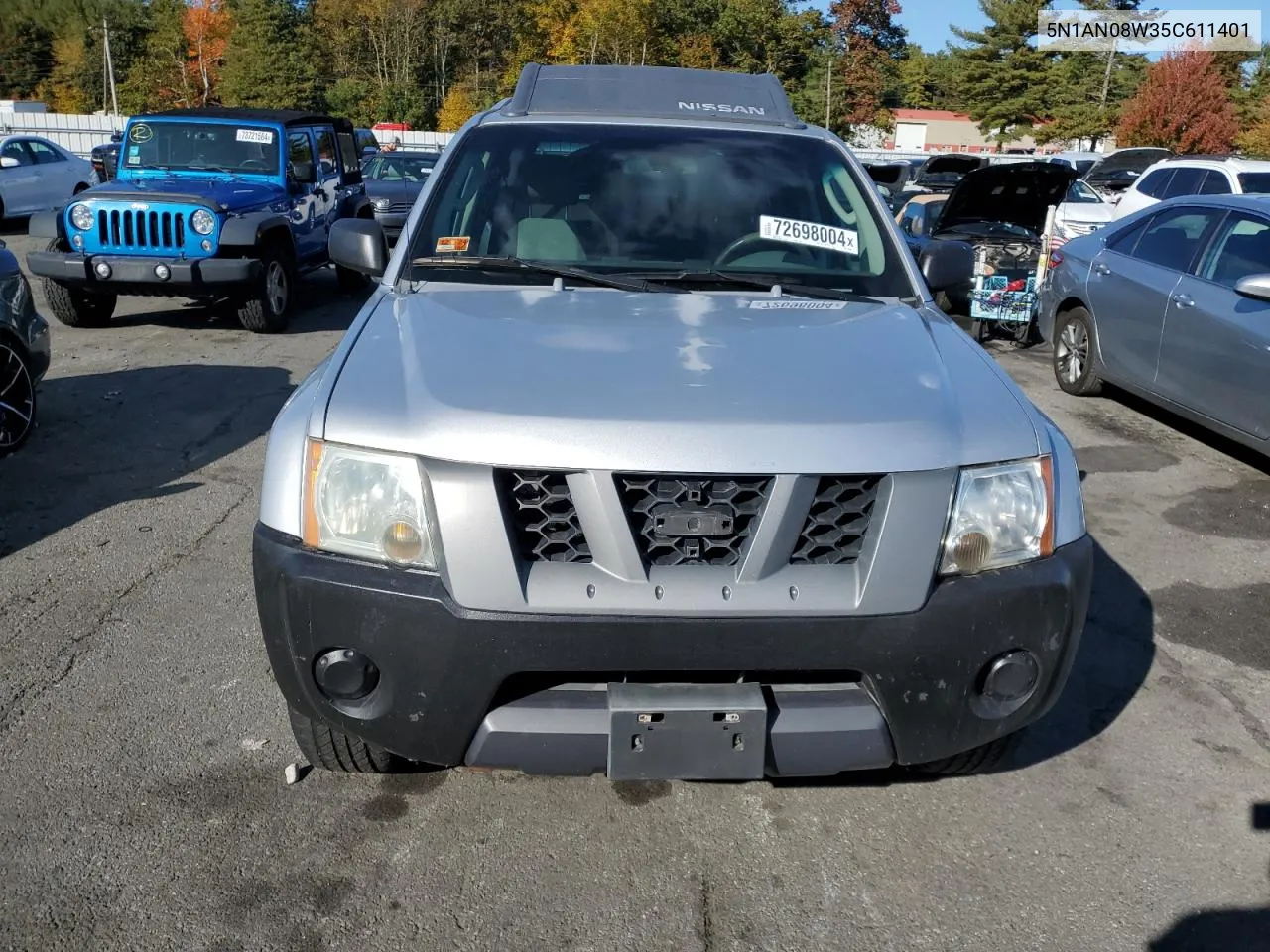 2005 Nissan Xterra Off Road VIN: 5N1AN08W35C611401 Lot: 72698004