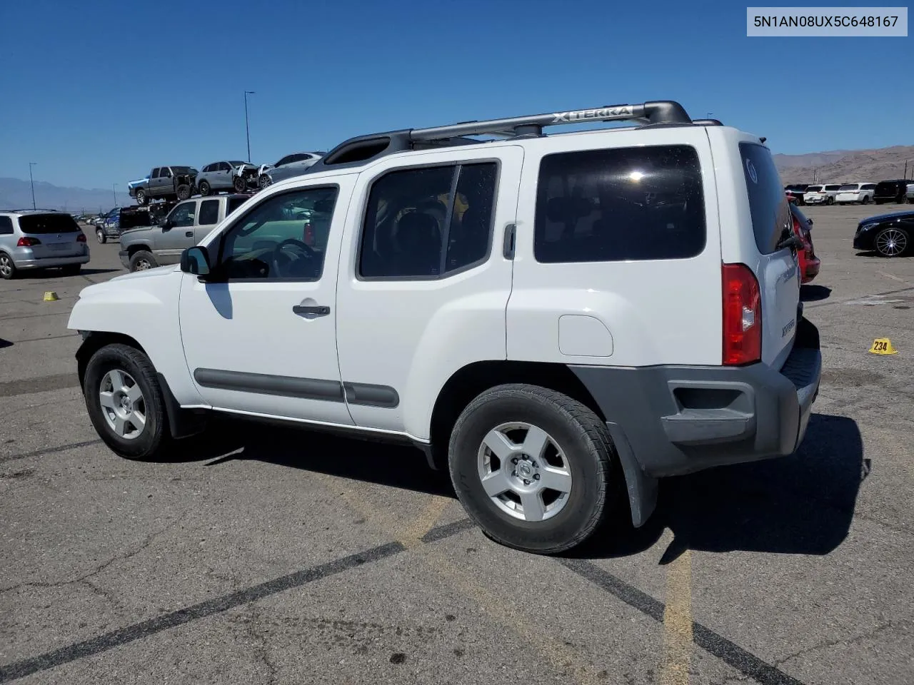 2005 Nissan Xterra Off Road VIN: 5N1AN08UX5C648167 Lot: 72982484