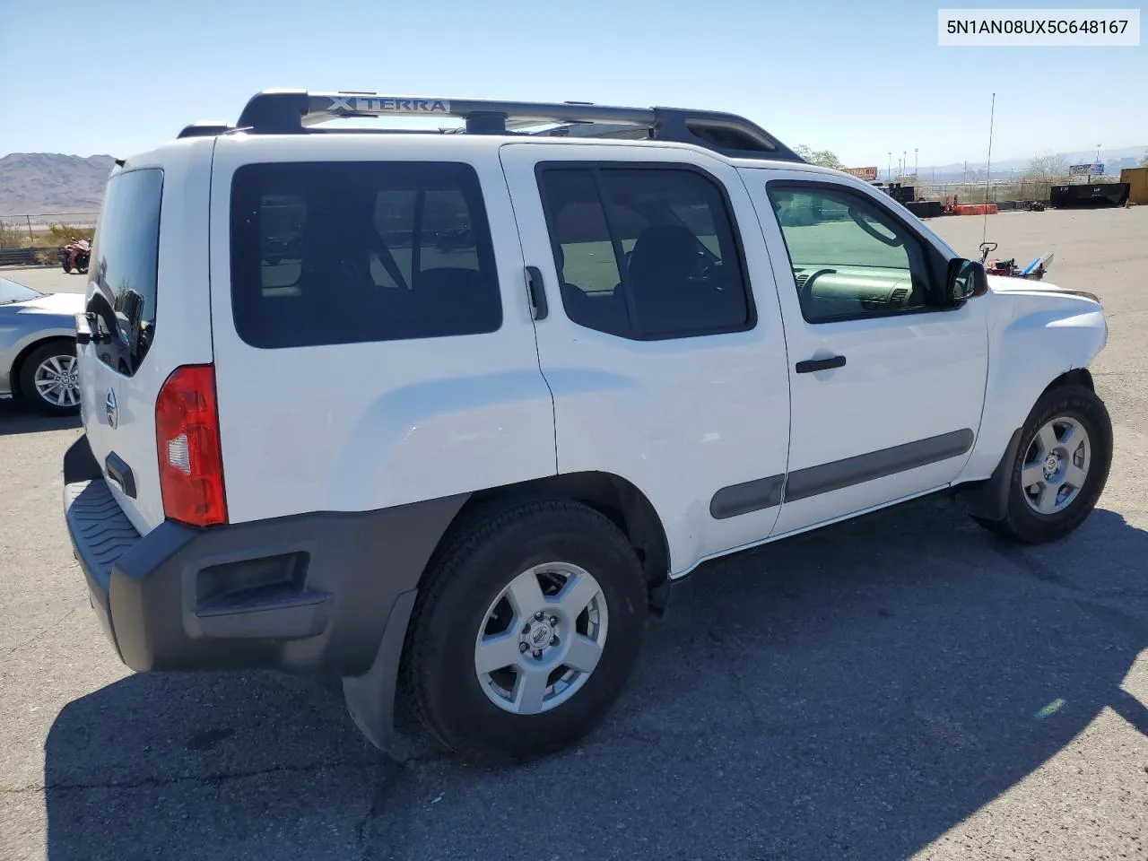 2005 Nissan Xterra Off Road VIN: 5N1AN08UX5C648167 Lot: 72982484