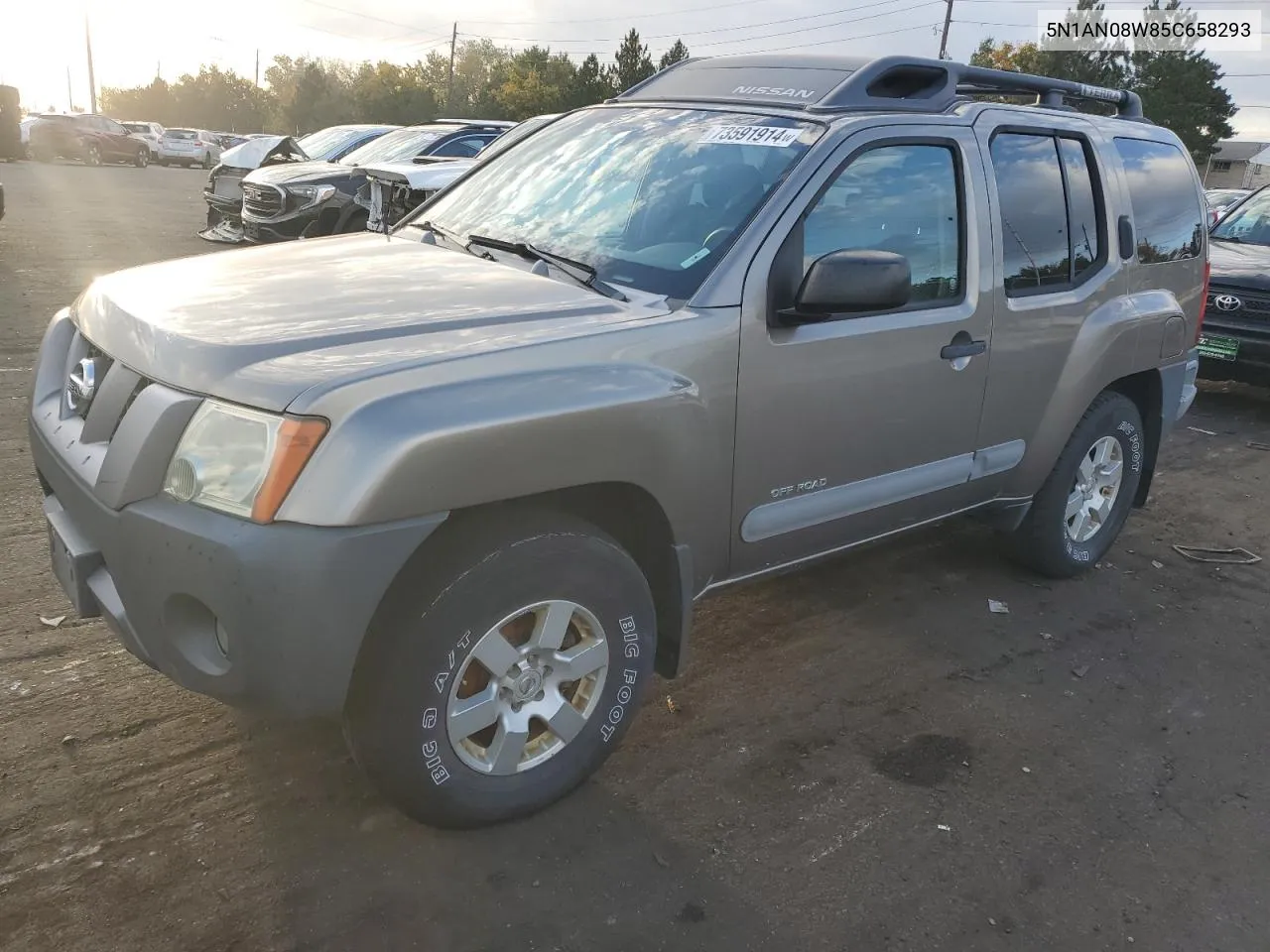 2005 Nissan Xterra Off Road VIN: 5N1AN08W85C658293 Lot: 73591914