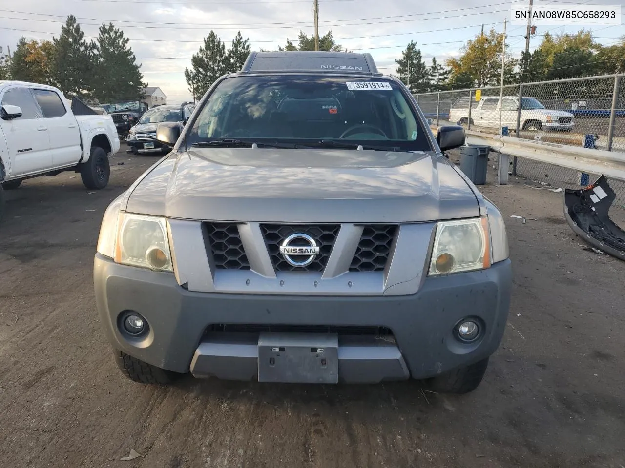 2005 Nissan Xterra Off Road VIN: 5N1AN08W85C658293 Lot: 73591914