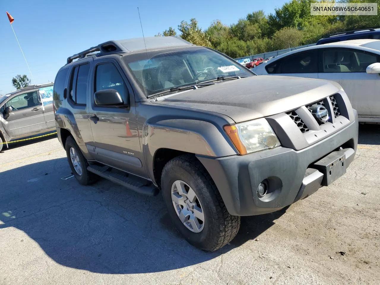 2005 Nissan Xterra Off Road VIN: 5N1AN08W65C640651 Lot: 74466794