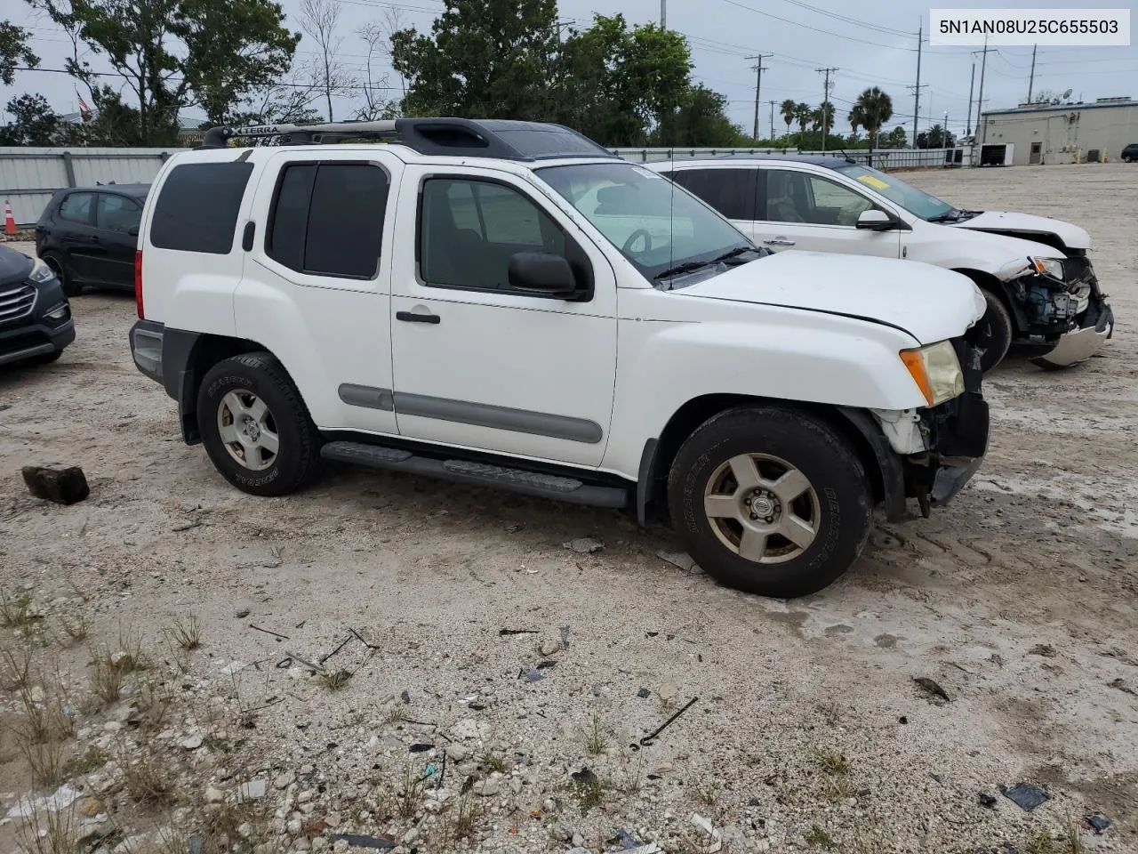 2005 Nissan Xterra Off Road VIN: 5N1AN08U25C655503 Lot: 74990524