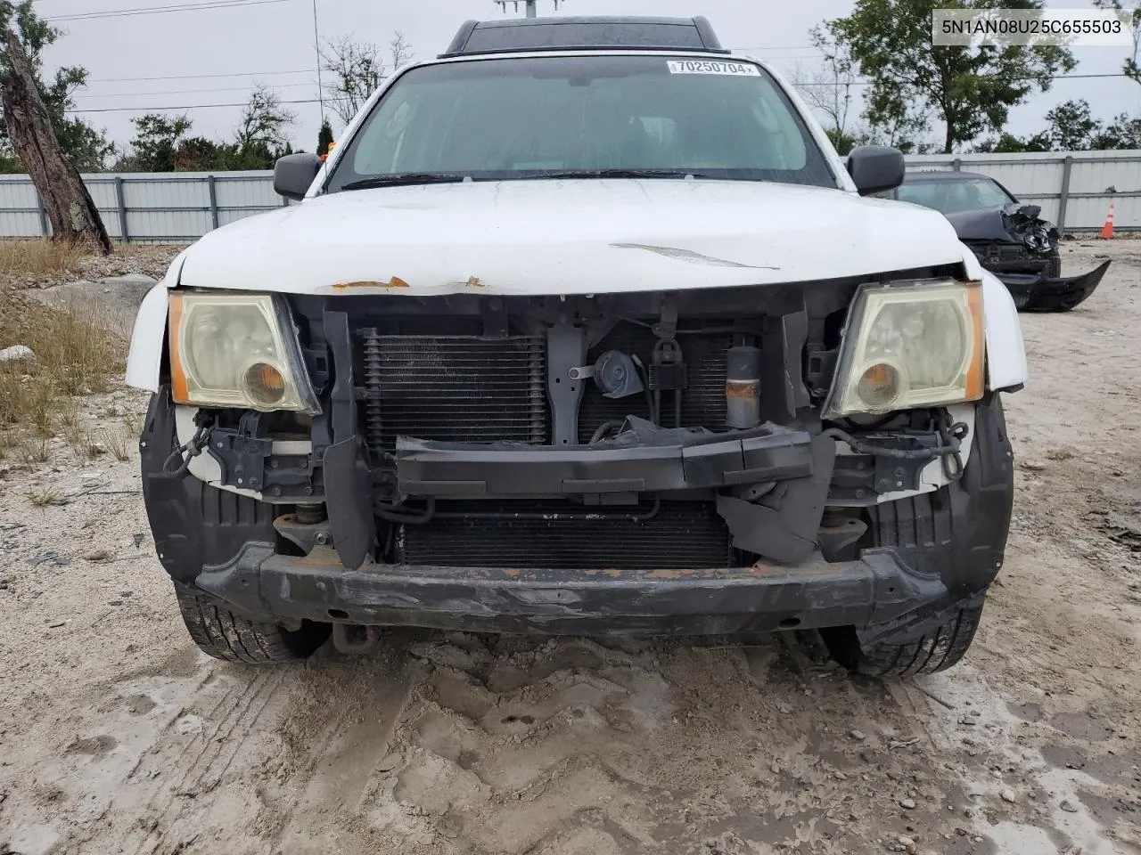 2005 Nissan Xterra Off Road VIN: 5N1AN08U25C655503 Lot: 74990524