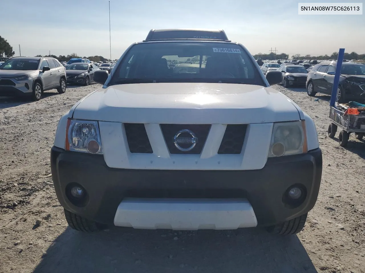 2005 Nissan Xterra Off Road VIN: 5N1AN08W75C626113 Lot: 75616814