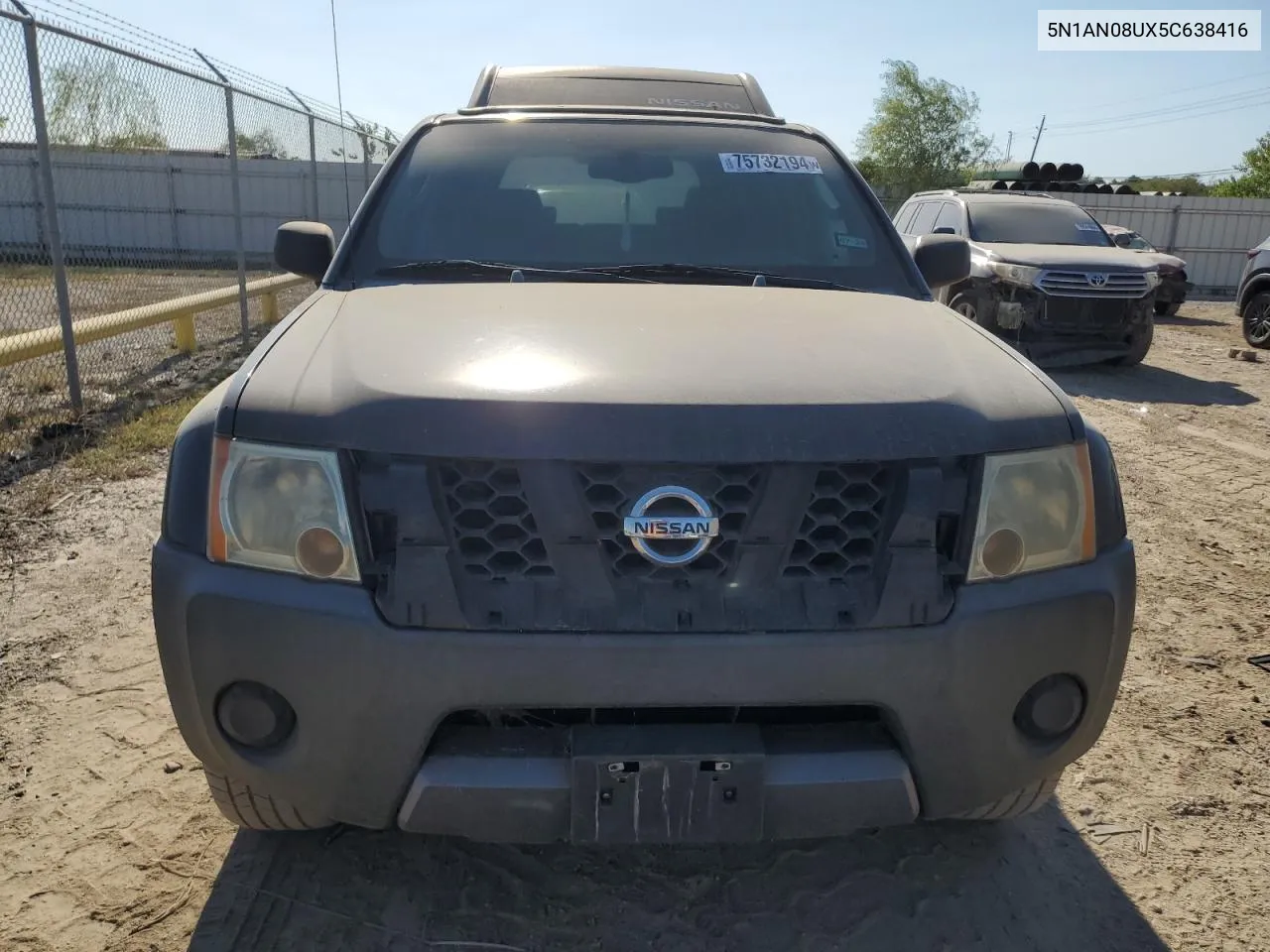 2005 Nissan Xterra Off Road VIN: 5N1AN08UX5C638416 Lot: 75732194