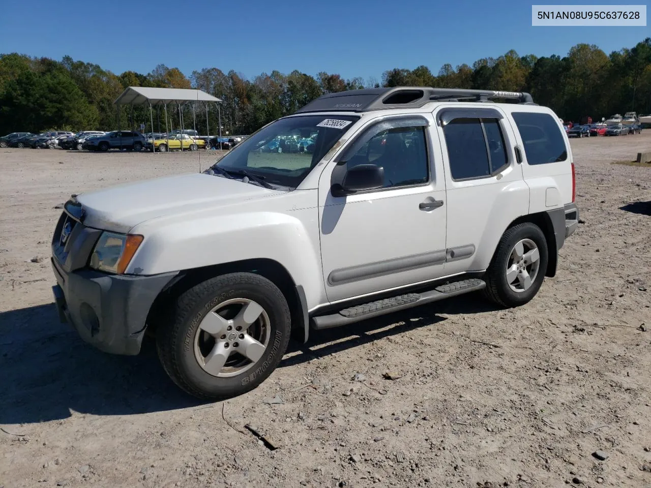 2005 Nissan Xterra Off Road VIN: 5N1AN08U95C637628 Lot: 76258834