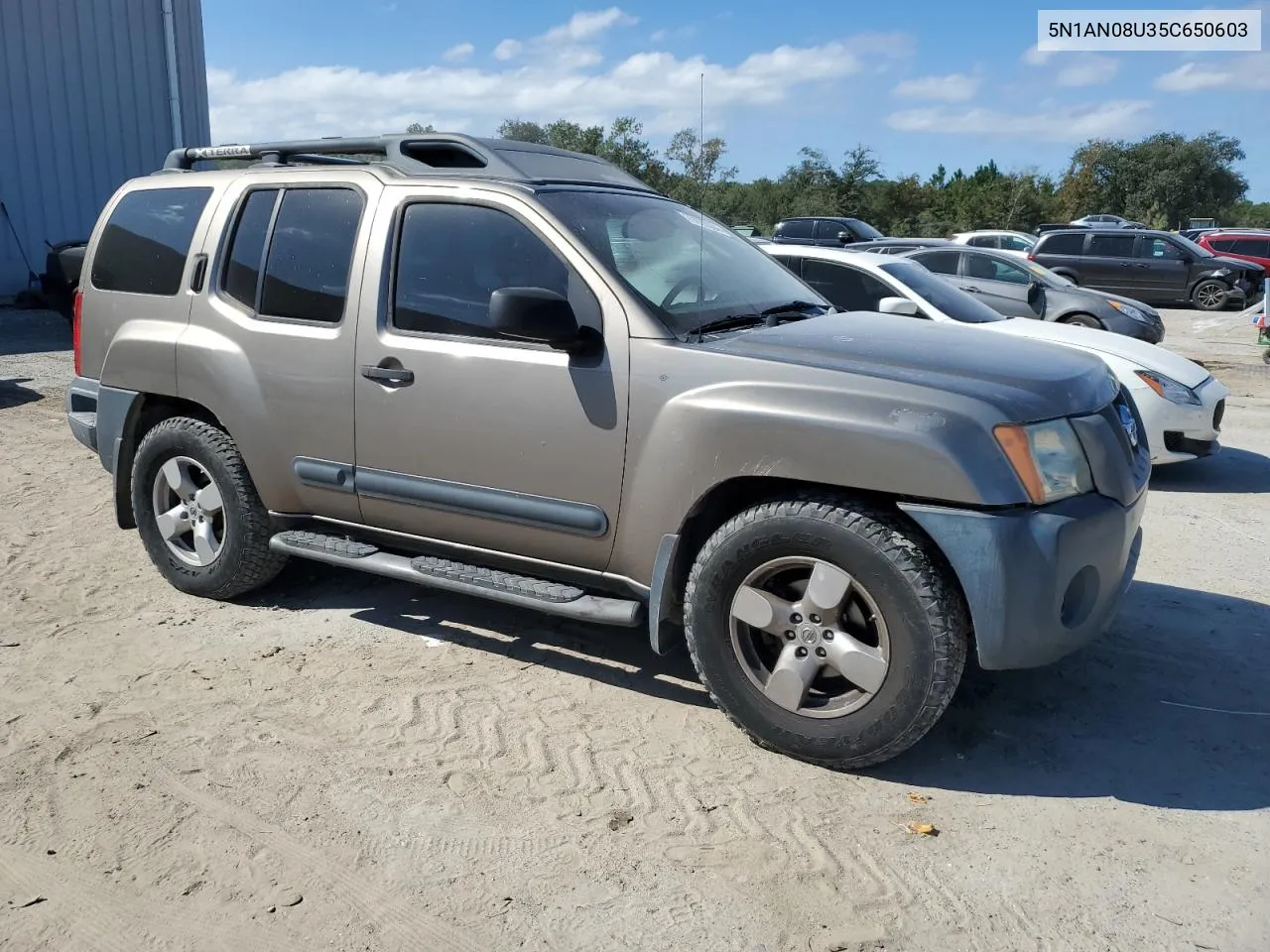 2005 Nissan Xterra Off Road VIN: 5N1AN08U35C650603 Lot: 77020584