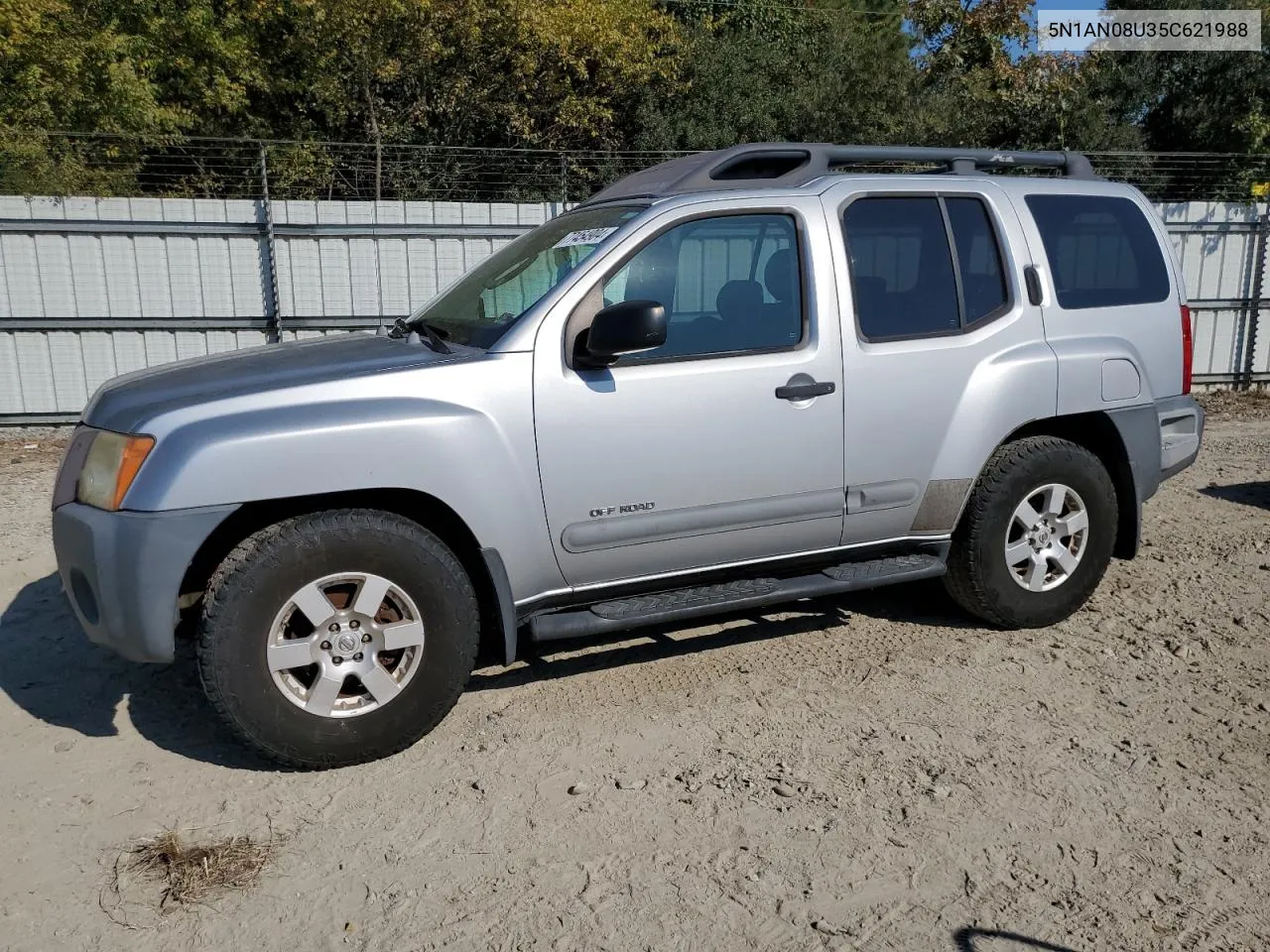 2005 Nissan Xterra Off Road VIN: 5N1AN08U35C621988 Lot: 77454904