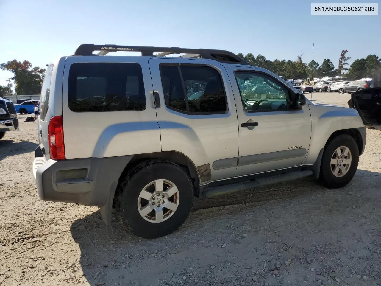 2005 Nissan Xterra Off Road VIN: 5N1AN08U35C621988 Lot: 77454904