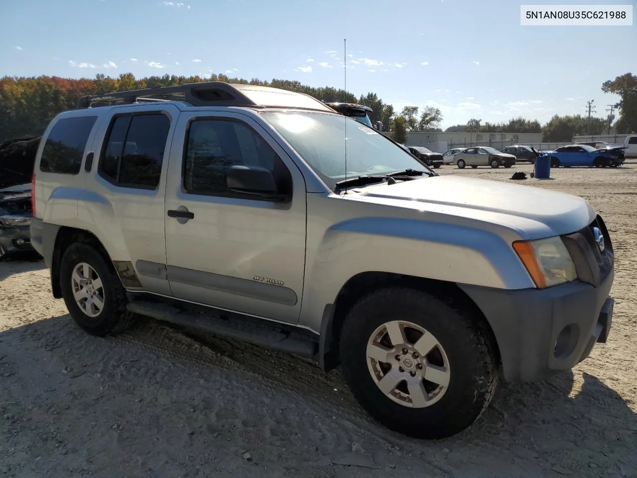 2005 Nissan Xterra Off Road VIN: 5N1AN08U35C621988 Lot: 77454904