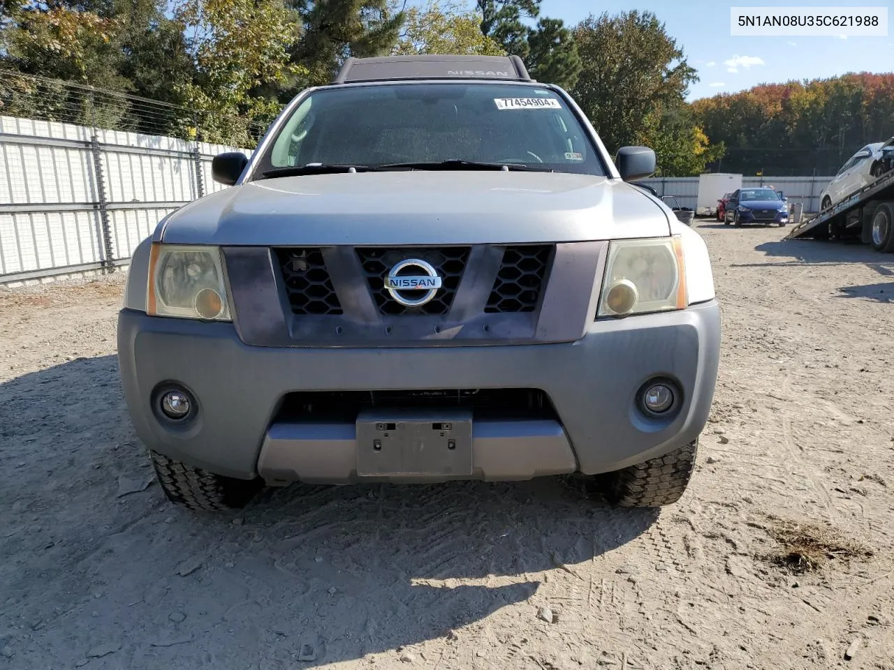 2005 Nissan Xterra Off Road VIN: 5N1AN08U35C621988 Lot: 77454904