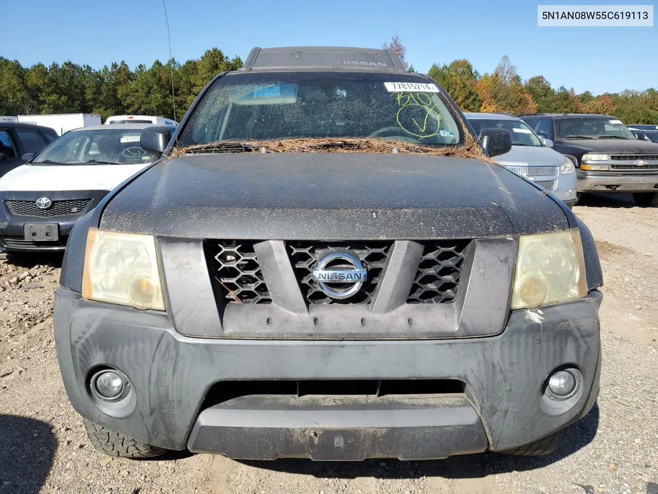 2005 Nissan Xterra Off Road VIN: 5N1AN08W55C619113 Lot: 77815214