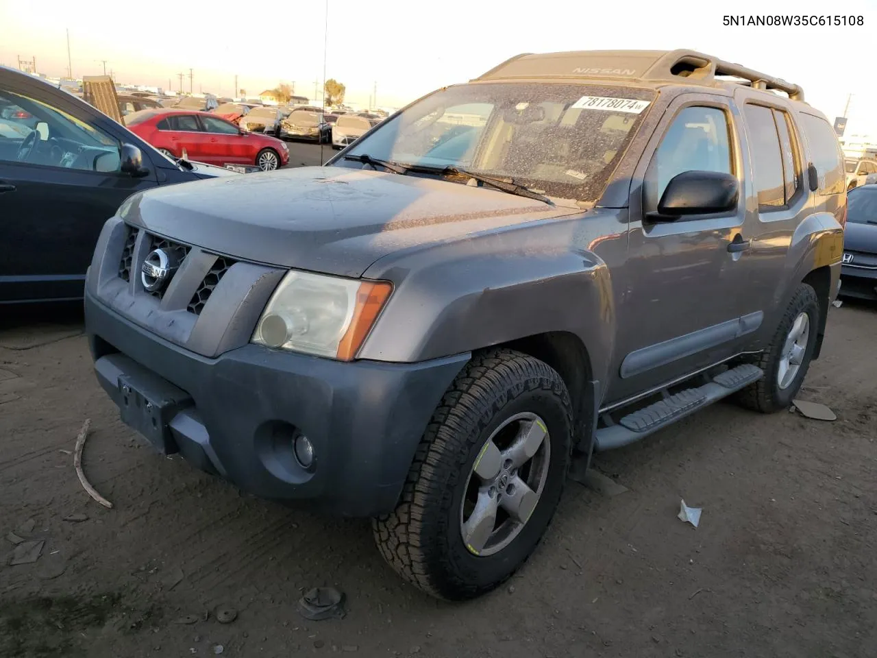 2005 Nissan Xterra Off Road VIN: 5N1AN08W35C615108 Lot: 78178074