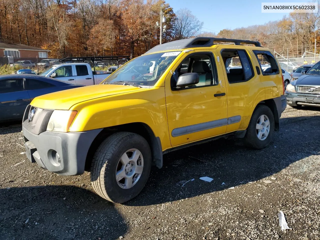 2005 Nissan Xterra Off Road VIN: 5N1AN08WX5C602338 Lot: 78853644